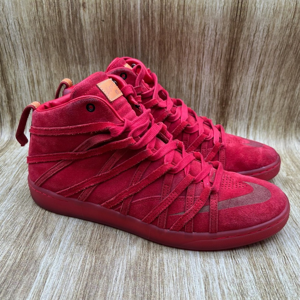 Nike KD 7 NSW Lifestyle QS Men's Size 12 Sneakers Red Suede‎ High Top Basketball